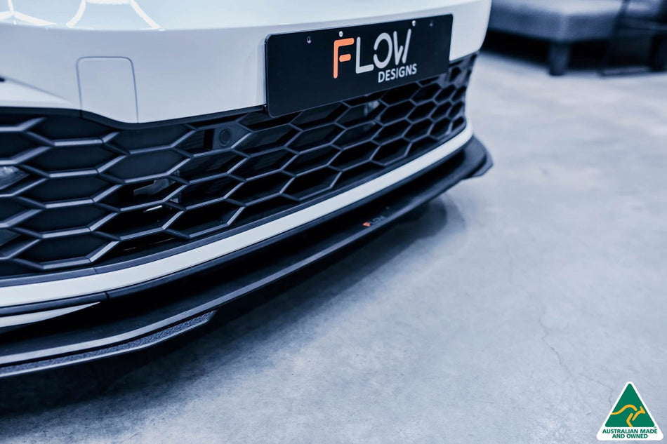 Flow Designs MK8 Golf GTI Front Lip Splitter Extensions (Pair)