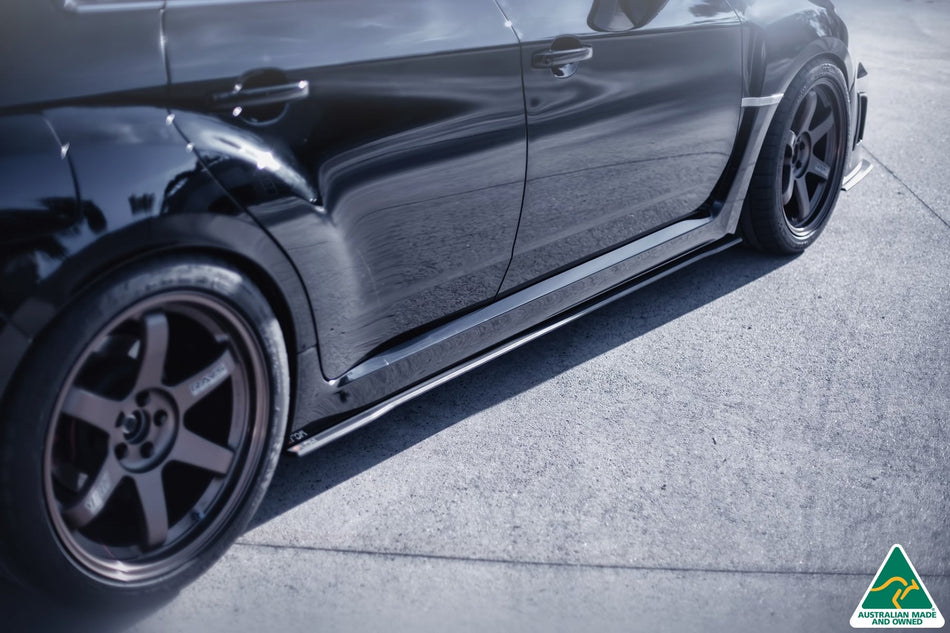 Flow Designs Impreza WRX / STI G3 Sedan FL Side Skirt Splitters (Pair)