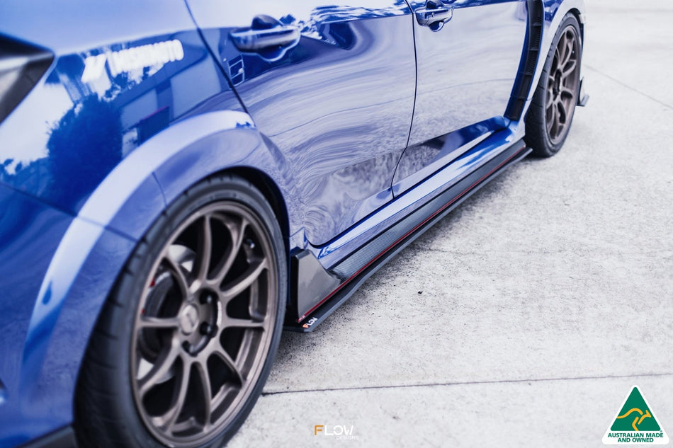 Flow Designs FK8 Civic Type R Side Skirt Splitters (Pair)