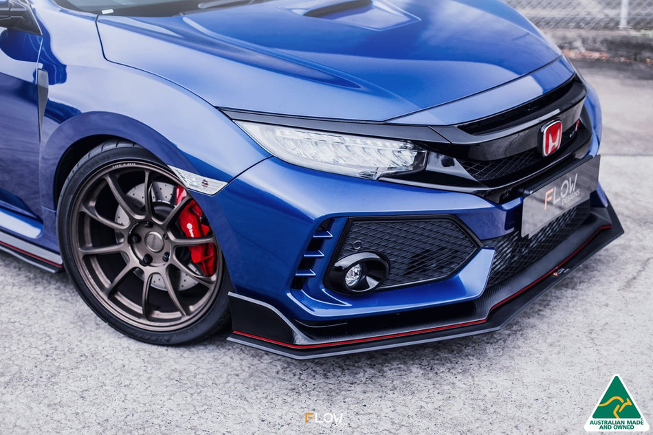 Flow Designs FK8 Civic Type R Front Lip Splitter