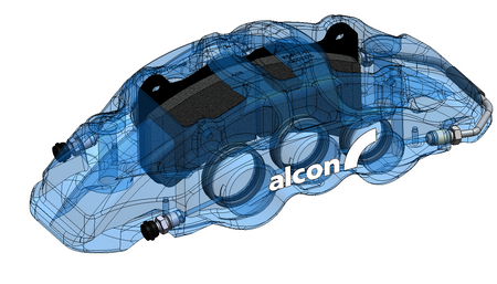 Alcon 6 Pot Red Car99 Mono6 Callipers Blue 27.0/31.8/38.1 Pair
