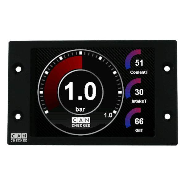 CANchecked MFD28 Gen2 Data Display — view 2