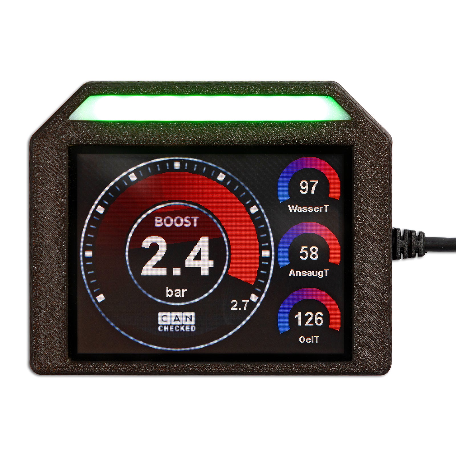 CANchecked MFD32S Gen2 Data Display with Integrated Shiftlight — view 6