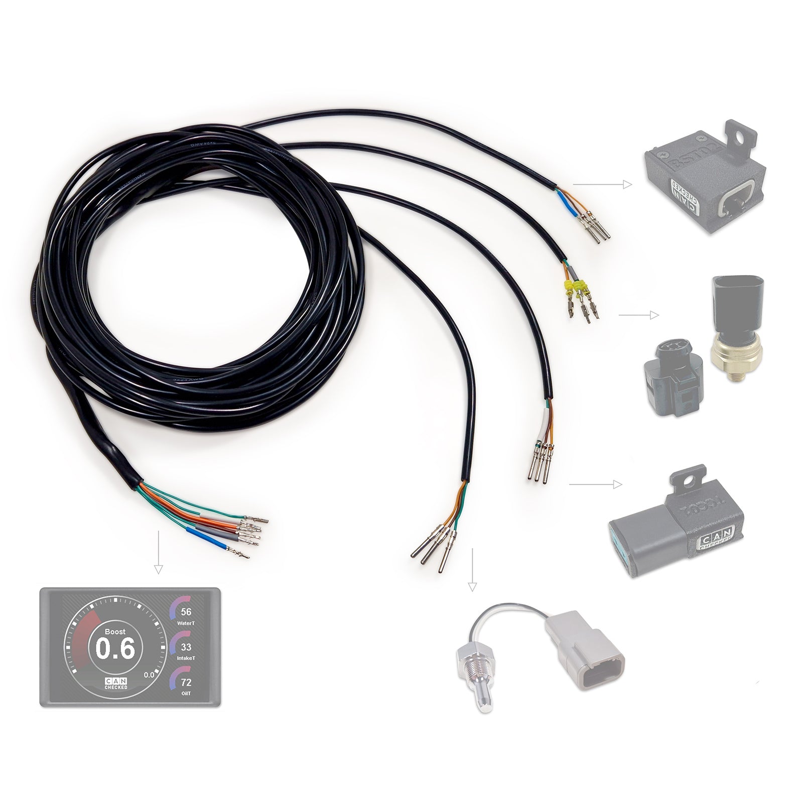 CANchecked ANC04 Compatible Harness Analogue Sensors — view 3