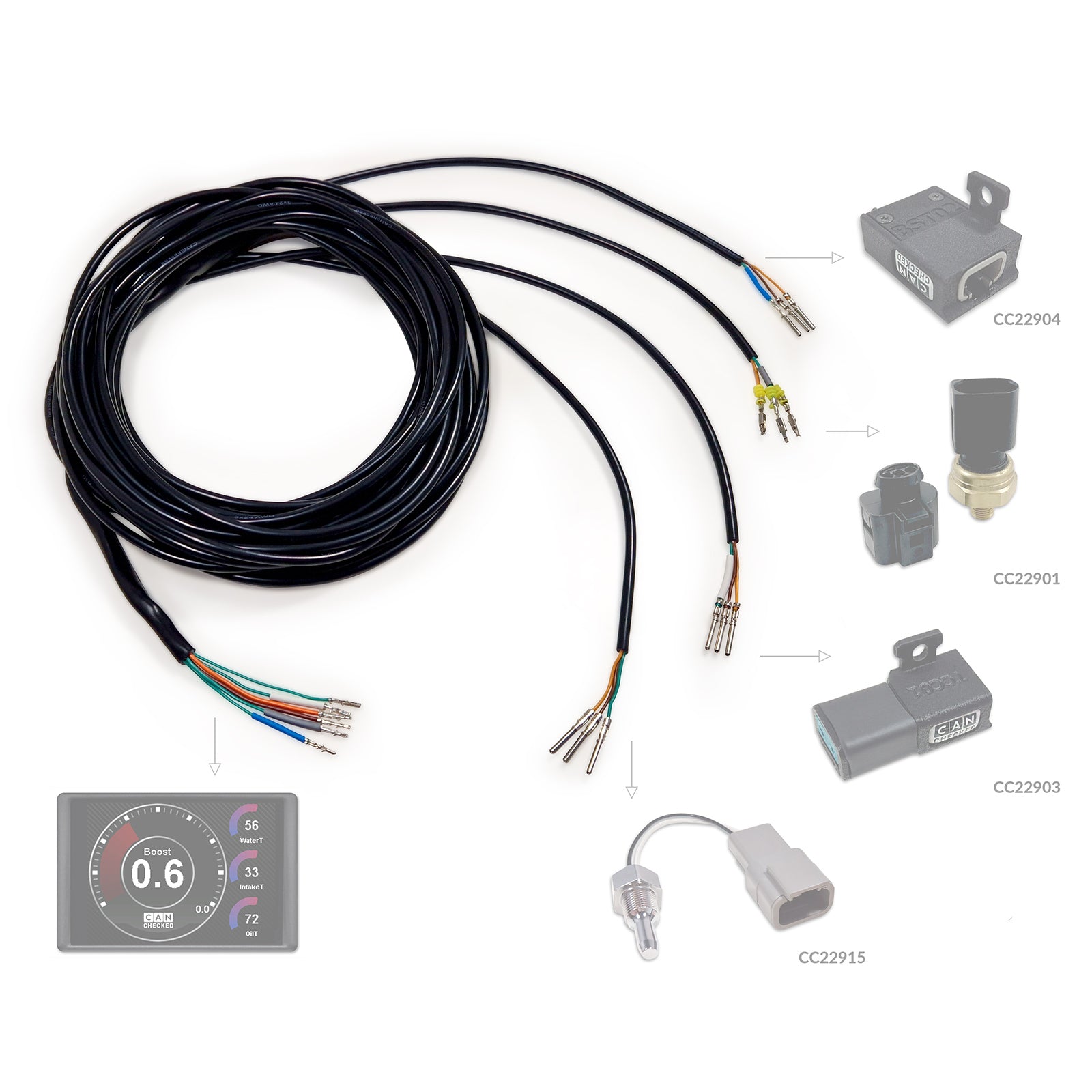 CANchecked ANC04 Compatible Harness Analogue Sensors — view 4