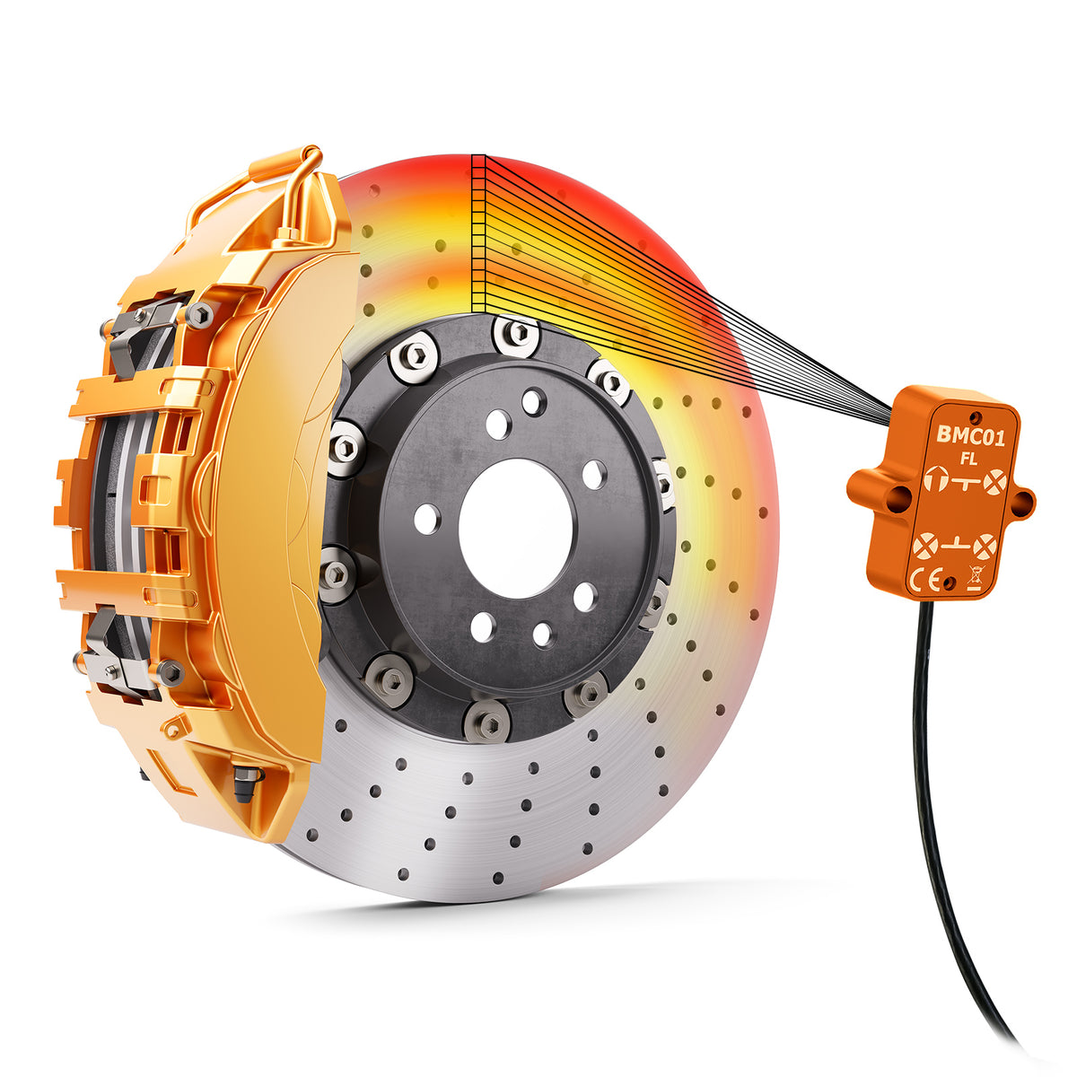 CANchecked BMC01 - Brake / Single Temp Monitoring - Cabled