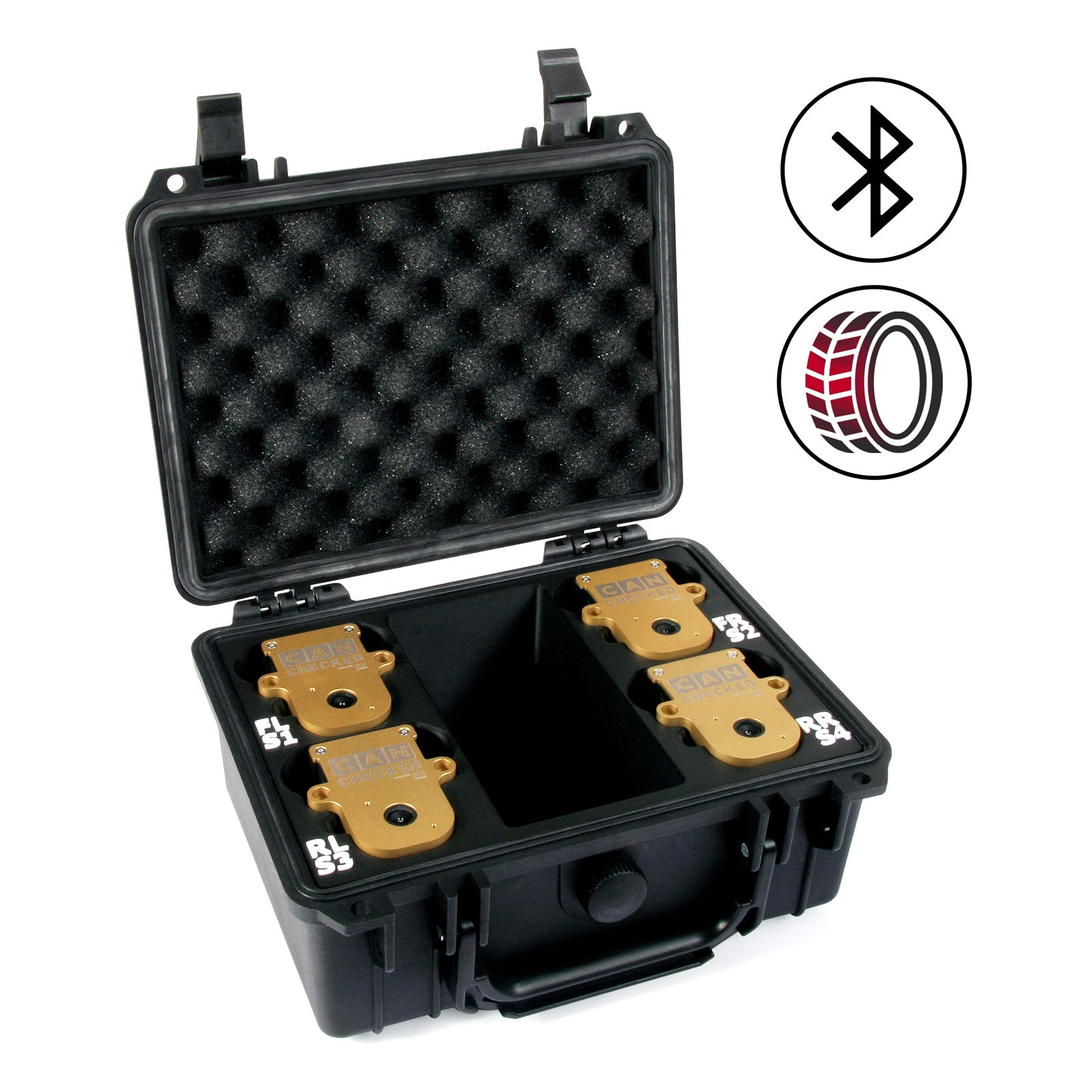 CANchecked TMB04 - Tyre / Set Temp Monitoring - BLE with Charging Box