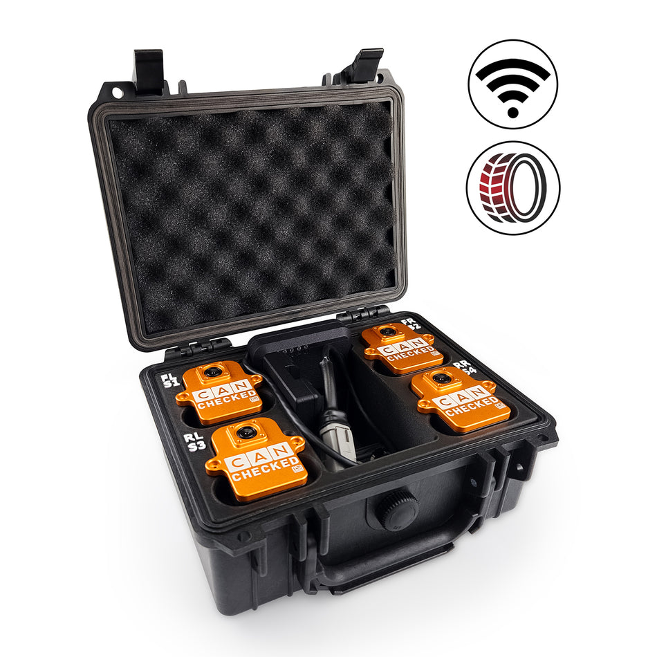 CANchecked TMU04 - Tyre / Set Temp Monitoring - Wireless with Charging box