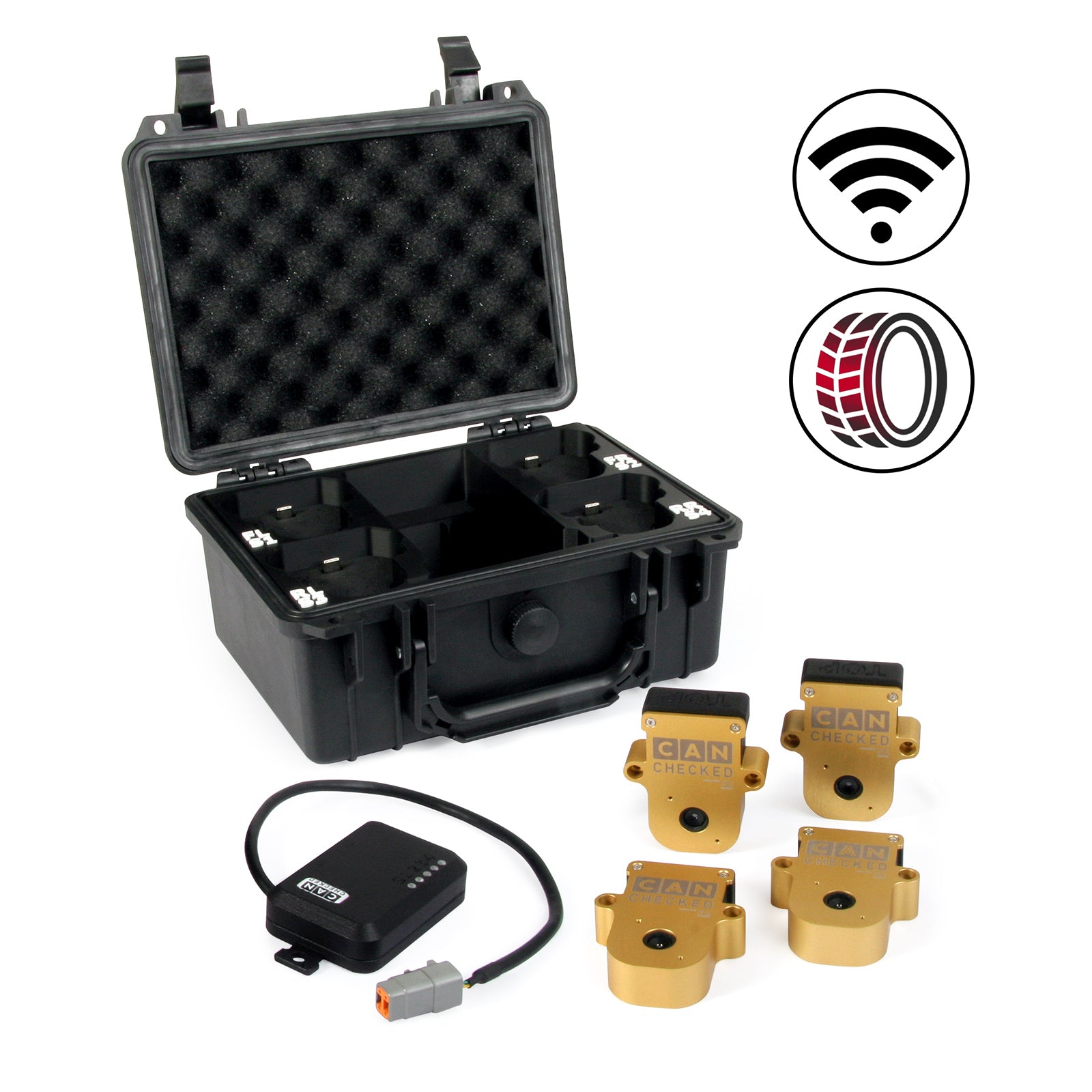 CANchecked TMU04 - Tyre / Set Temp Monitoring - Wireless with Charging box — view 5