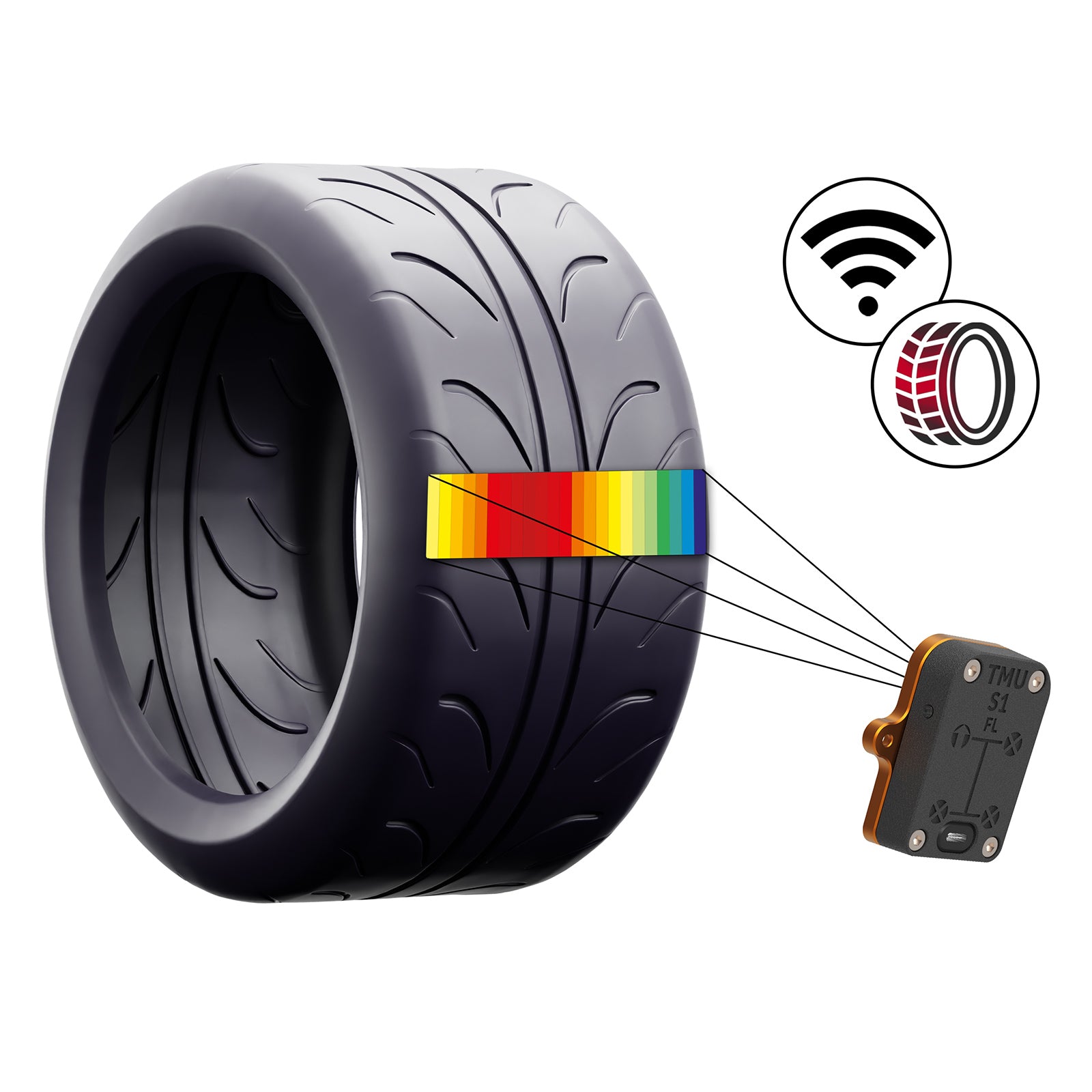 CANchecked TMU04 - Tyre / Set Temp Monitoring - Wireless with Charging box — view 8