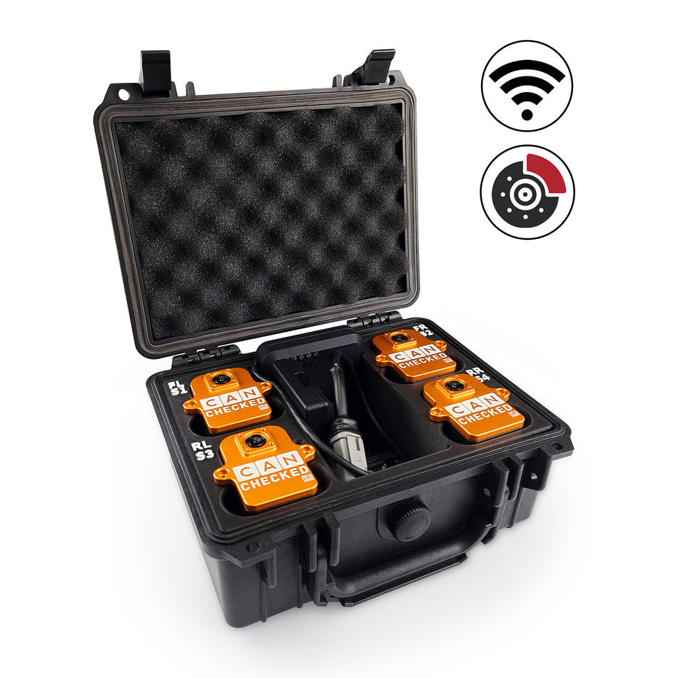 CANchecked BMU04 - Brake / Set Temp Monitoring - Wireless with Charging Box
