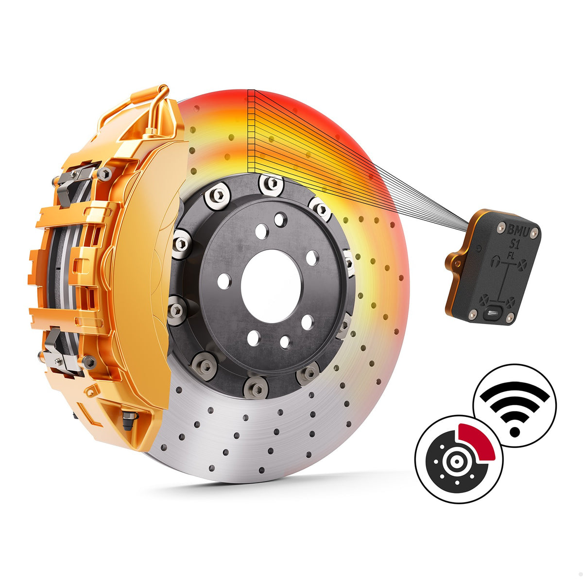CANchecked BMU04 - Brake Temperature Monitor Wireless / Set
