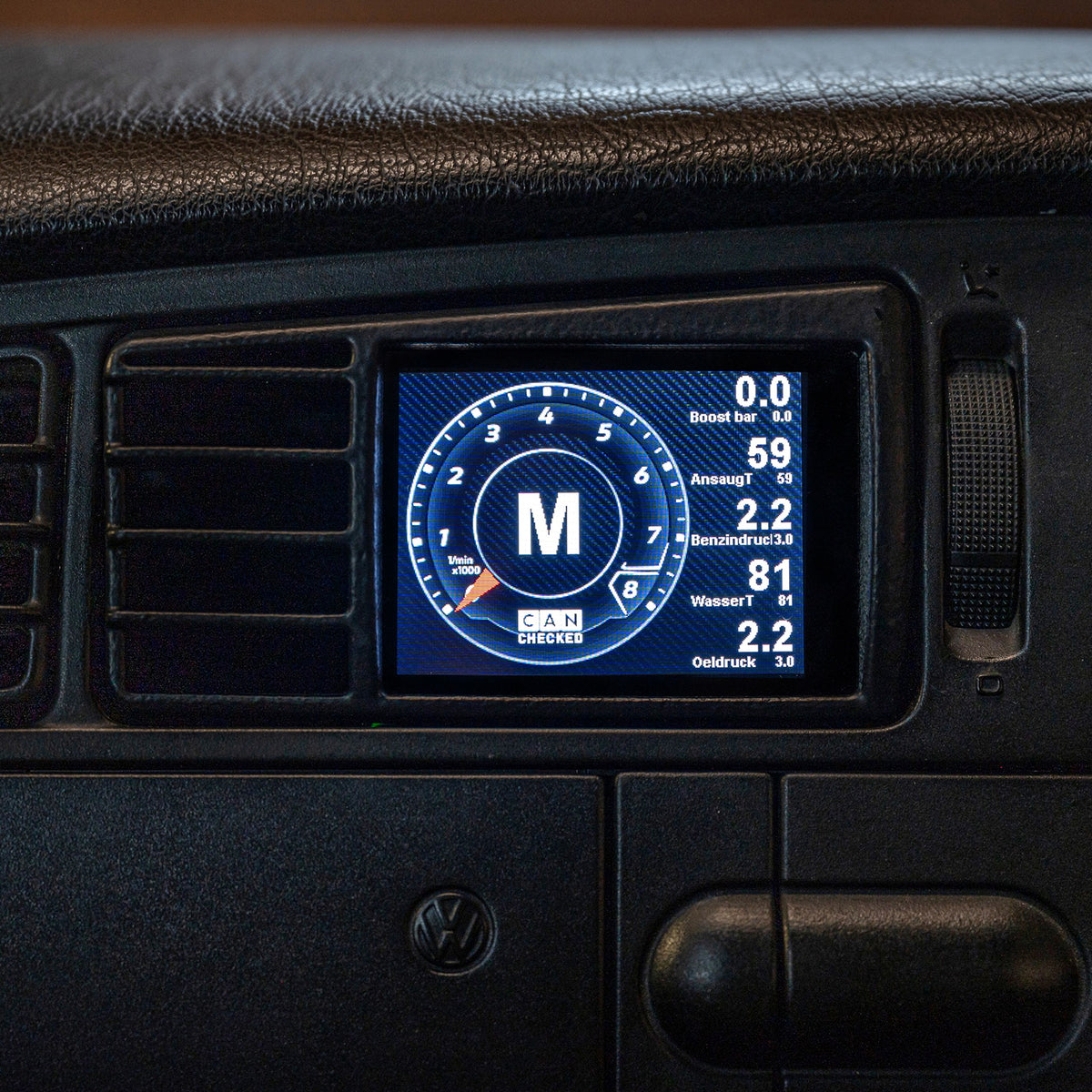 CANchecked MFD28 Gen2 for VW Golf MK3 (Type 1H) RHD — view 7
