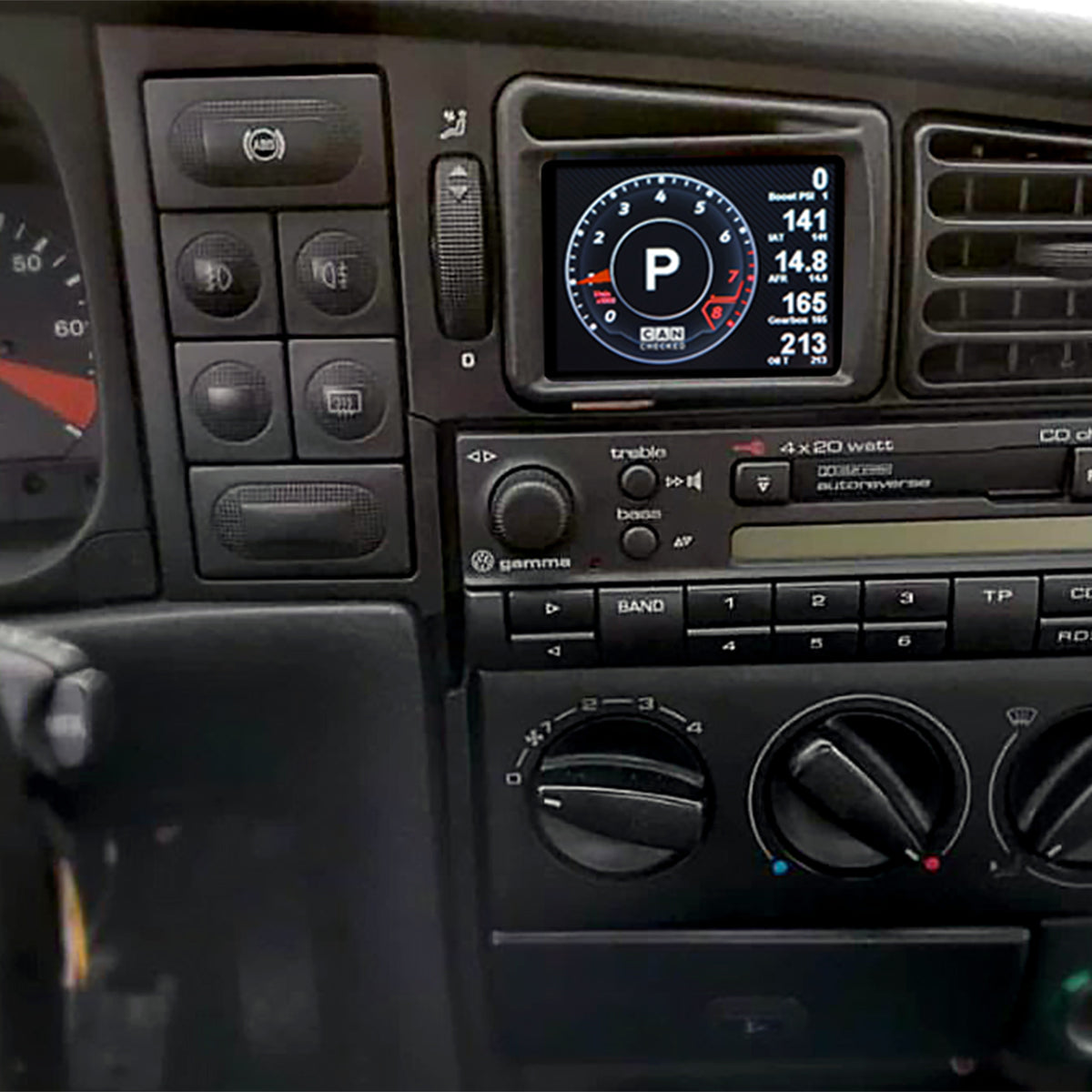 CANchecked MFD28 Gen2 for VW Corrado Facelift LHD