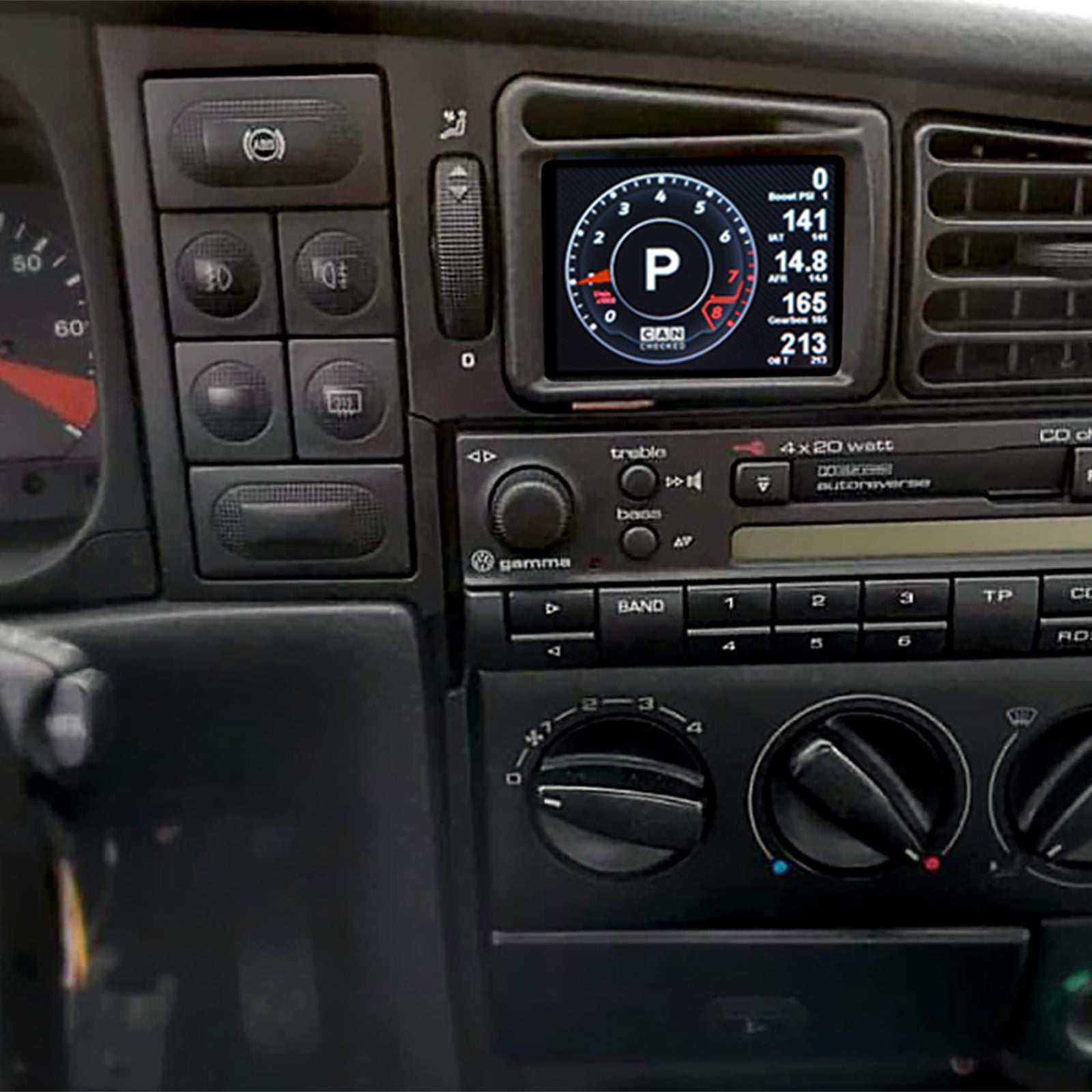 CANchecked MFD28 Gen2 for VW Corrado Facelift LHD