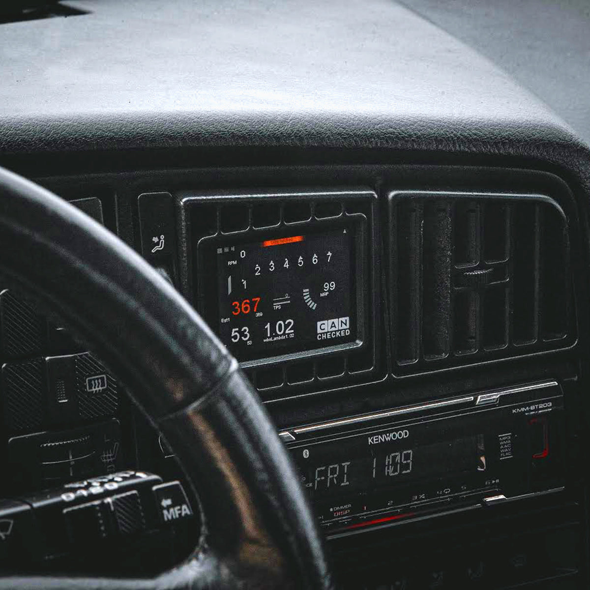 CANchecked MFD28 Gen2 for VW Corrado Pre-Facelift LHD — view 4