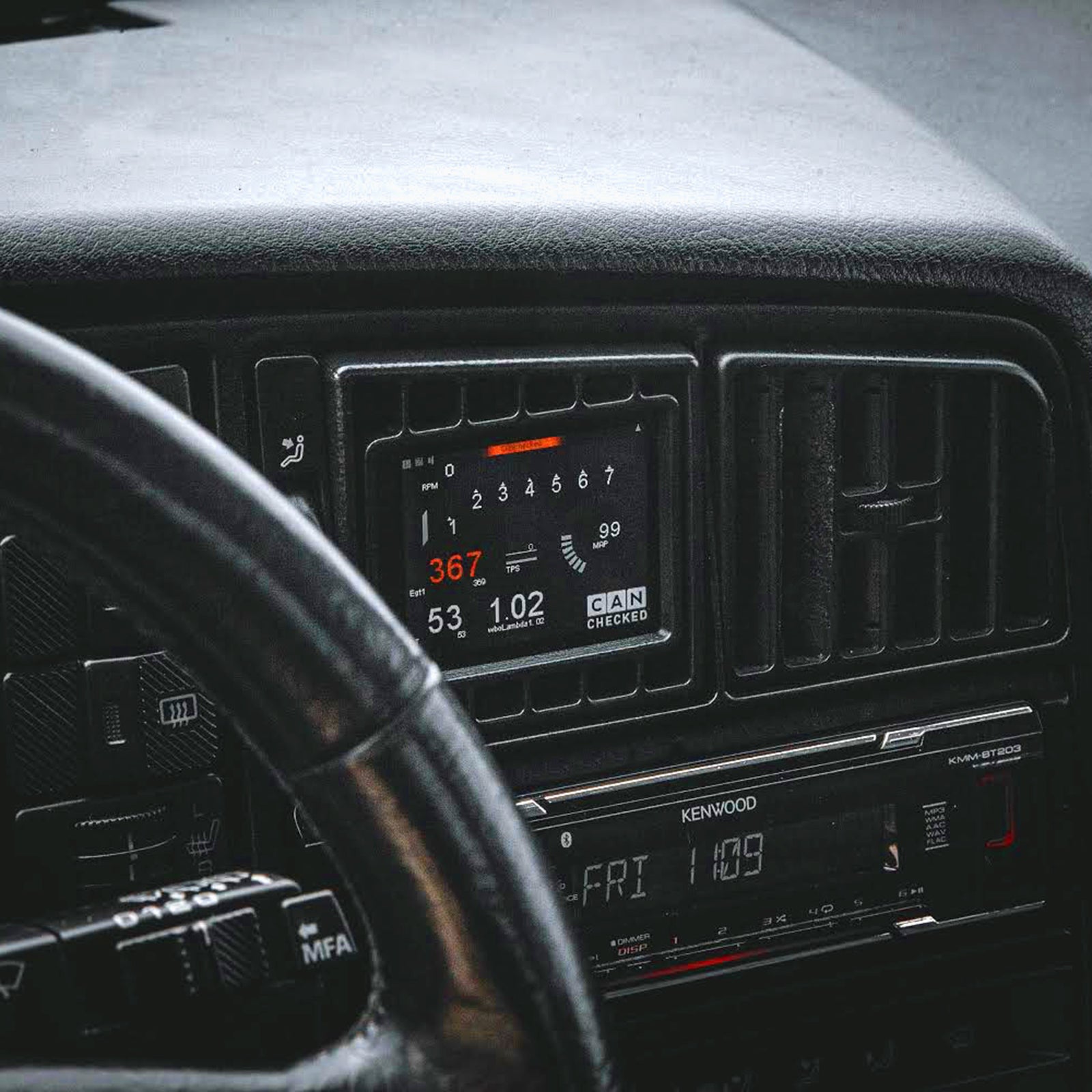 CANchecked MFD28 Gen2 for VW Corrado Pre-Facelift LHD — view 4