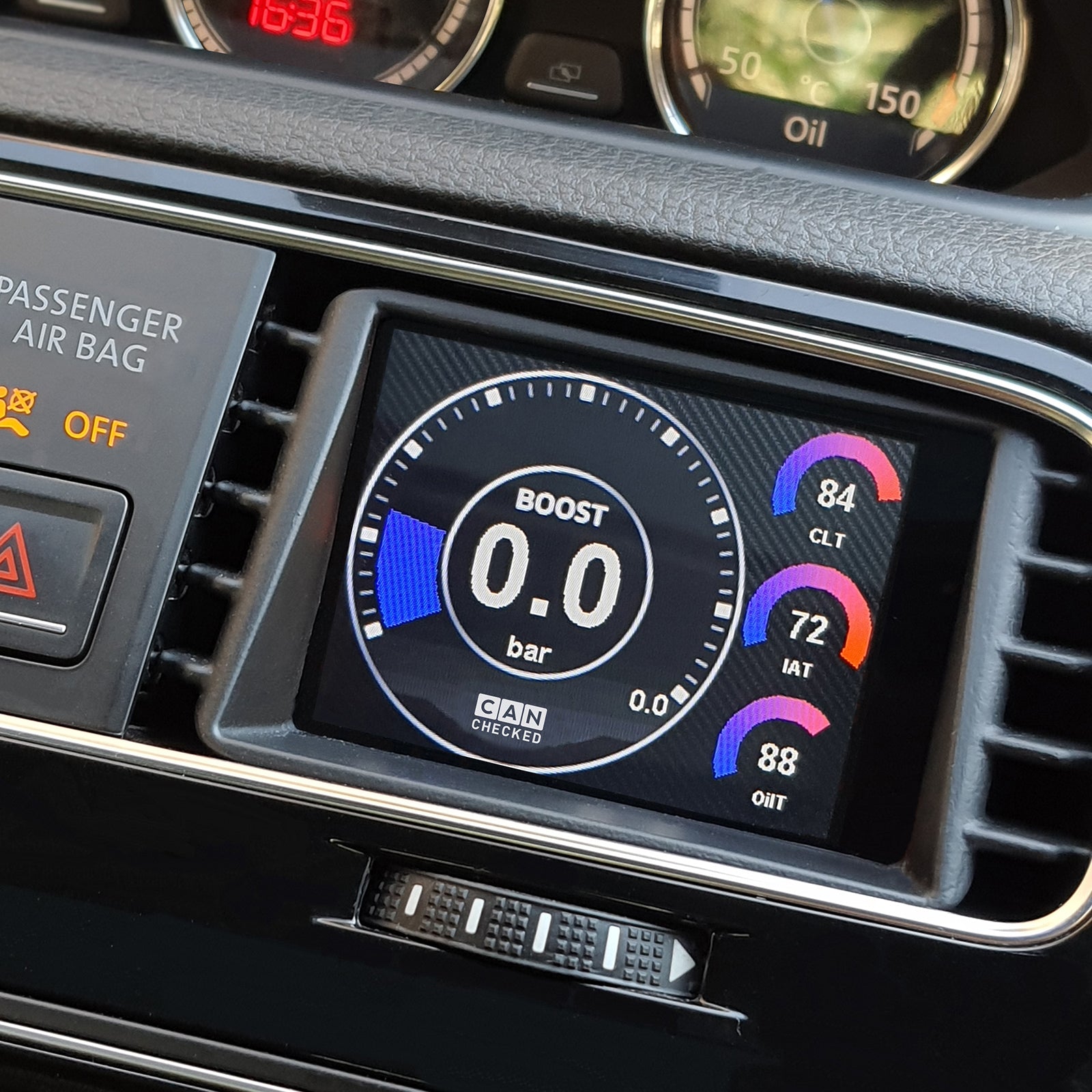 CANchecked MFD32 Gen2 for VW Scirocco MK3 Facelift Eos Type 1F RHD — view 5