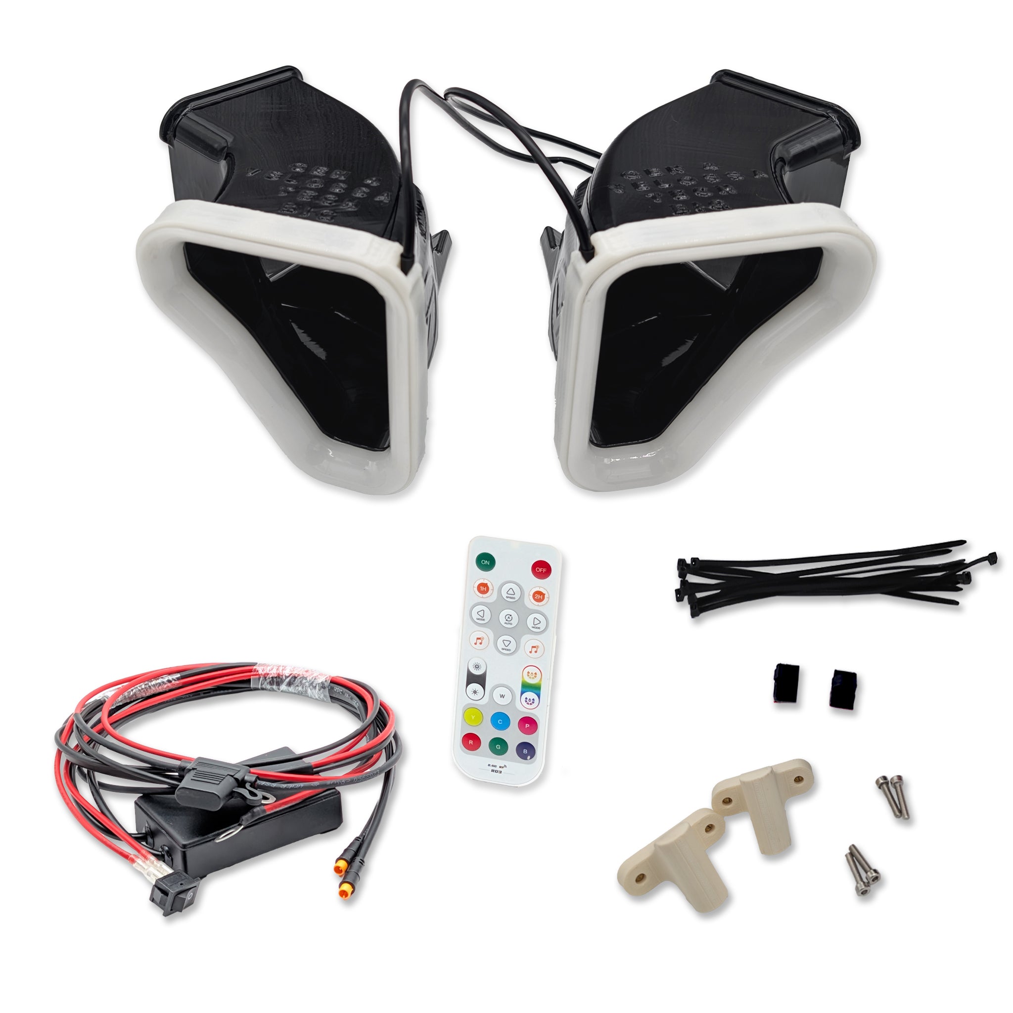 Velossa Tech Dual BIG MOUTH LIT KIT Ram Air Intake Snorkels | Cadillac CT4-V 2020+