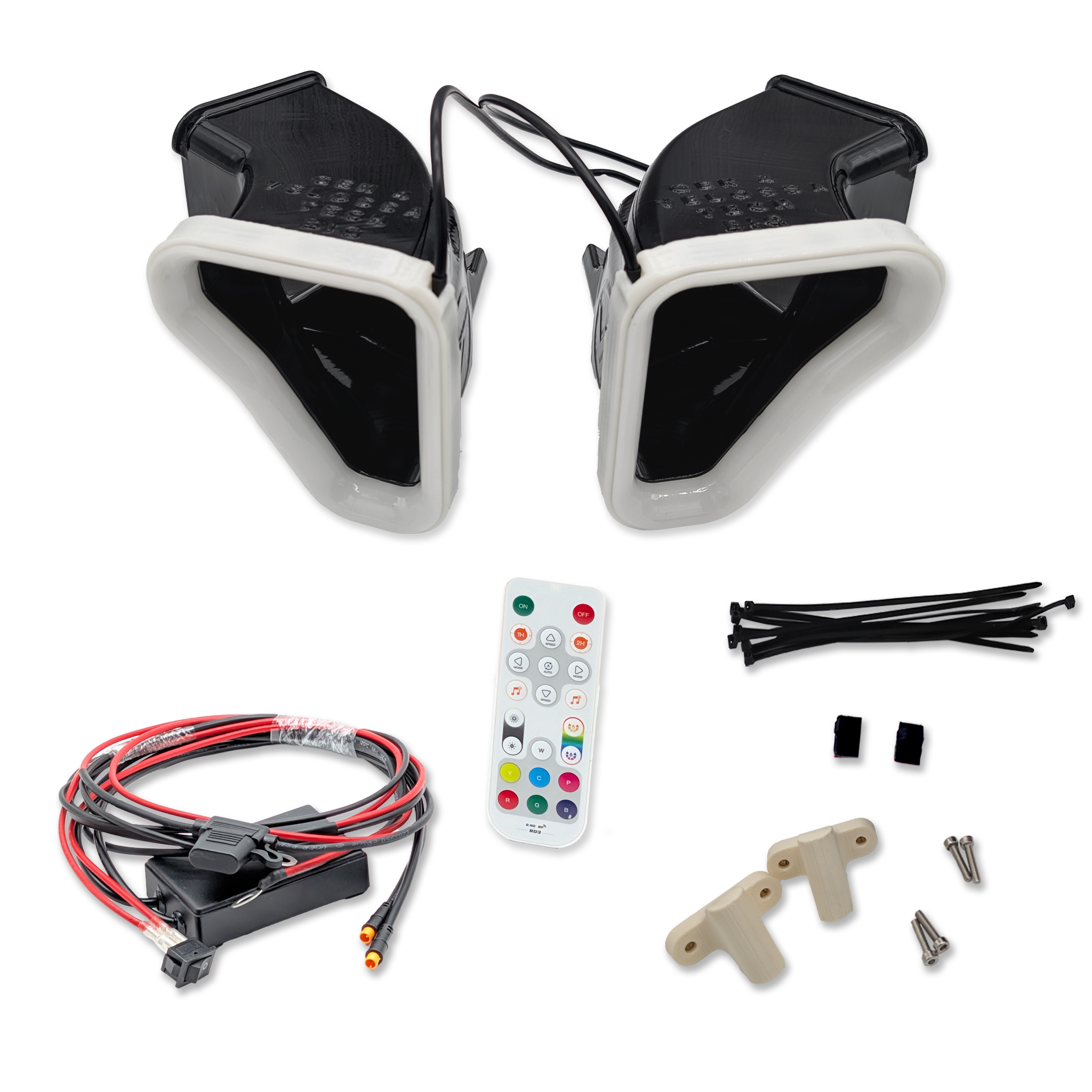 Velossa Tech Dual BIG MOUTH LIT KIT Ram Air Intake Snorkels | Cadillac CT5-V (3.0L) 2020+