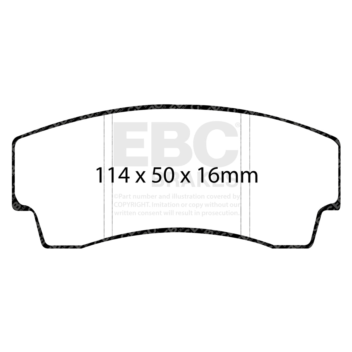EBC Rear RedStuff Brake Pads - Lotus Esprit / Noble M12 (DP3008C) — view 2