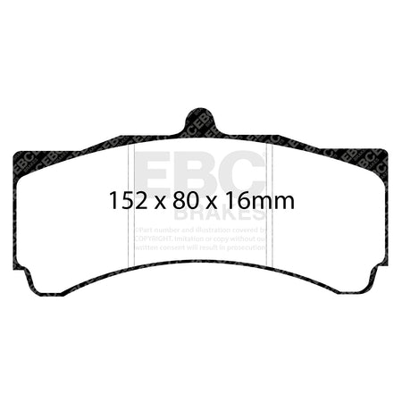 EBC Front RedStuff Brake Pads - Holden (australia And New Zealand) Commodore (VZ) / Holden HSV (australia And New Zealand) Z 