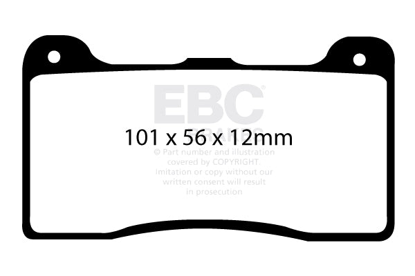 EBC BlueStuff Brake Pads - Ap Racing Cp5060 / Ap Racing Cp5510 (DP5039/2NDX) — view 2