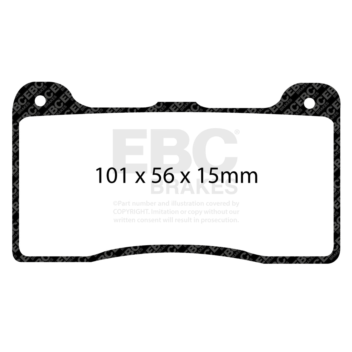 EBC Racing RP-X Brake Pads - Ebc Brakes Apollo 4 / Ap Racing Cp5510 (DP8039RPX) — view 2