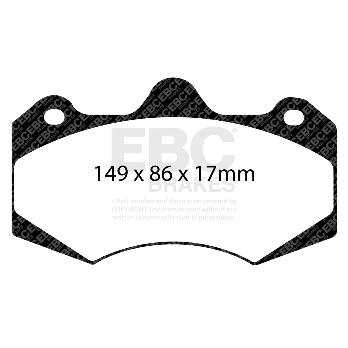 EBC Front Racing RP-X Brake Pads - Lotus Evora / Morgan Aero 8 (DP8042RPX) — view 2