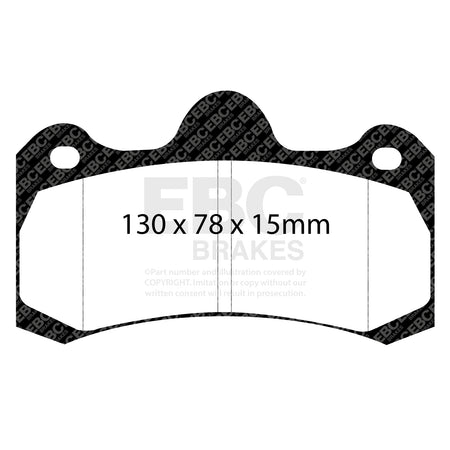 EBC Rear BlueStuff Brake Pads - Holden HSV (australia And New Zealand) E / Vauxhall VXR8 (DP5045NDX) — view 2