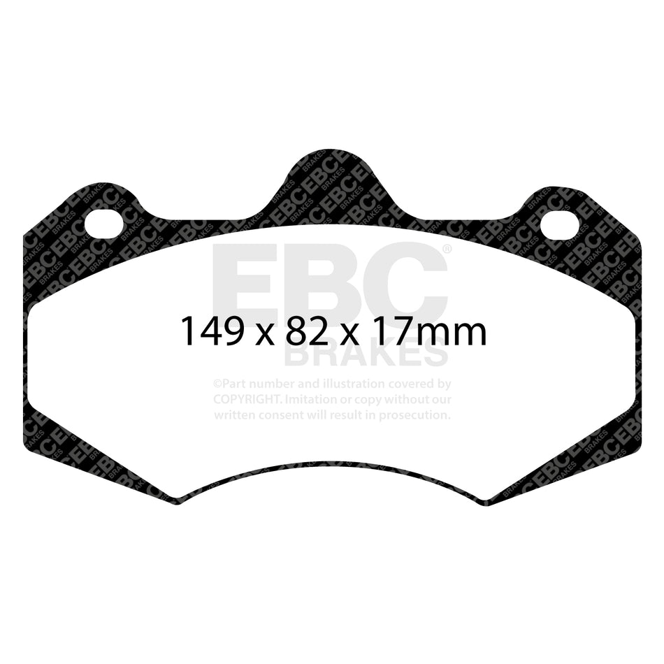 EBC Front BlueStuff Brake Pads - McLaren 540c / McLaren 570s (DP5062NDX) — view 2