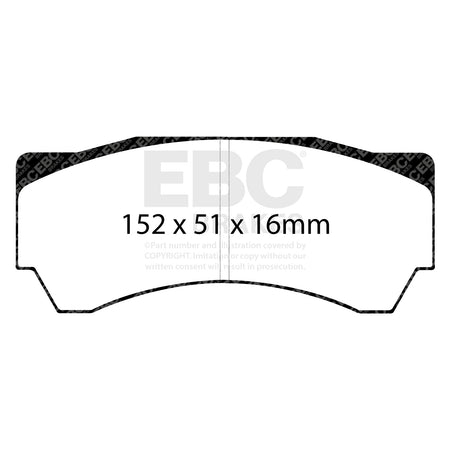 EBC Front BlueStuff Brake Pads - Mitsubishi Lancer Evo 9 / Mitsubishi Lancer Evo 8 (DP5063NDX) — view 2