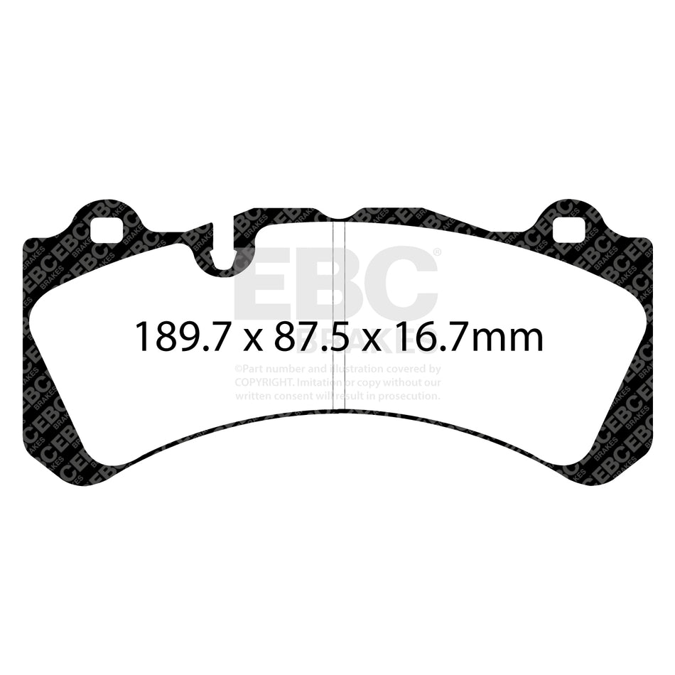 EBC Front YellowStuff Brake Pads - Volvo V60 / Volvo S60 (DP4071R) — view 2