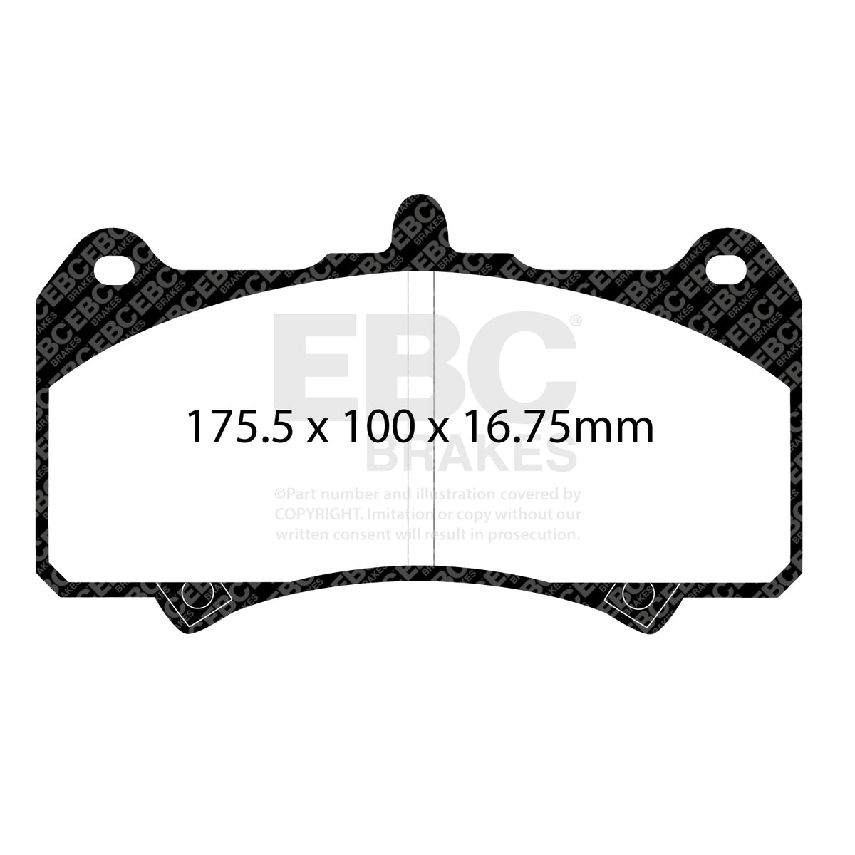 EBC Front BlueStuff Brake Pads - Holden HSV (australia And New Zealand) E / Alcon RC4 (DP5074NDX) — view 2