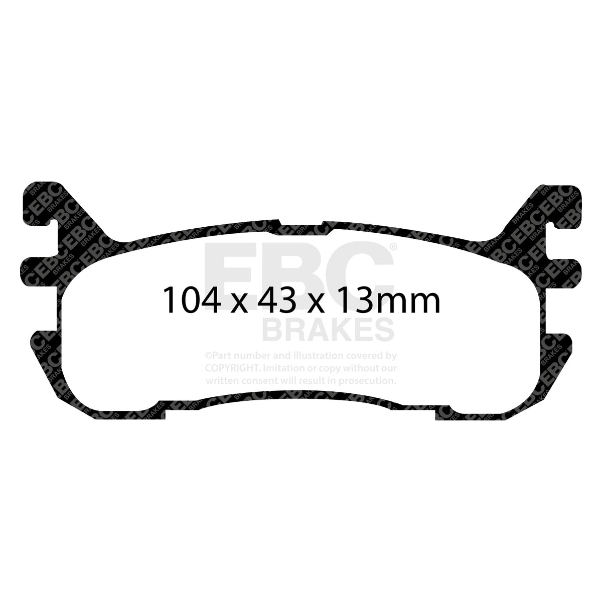 EBC Rear GreenStuff Brake Pads - Mazda MX-5 (DP21003) — view 2