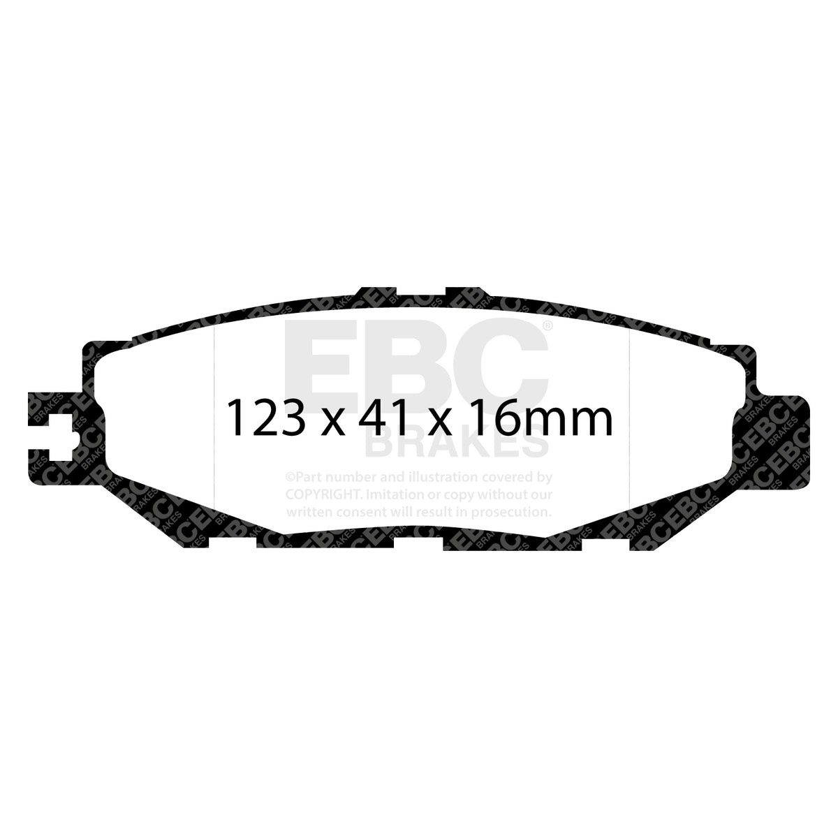 EBC Rear RedStuff Brake Pads - Toyota Soarer / Lexus Soarer (DP31008C) — view 2