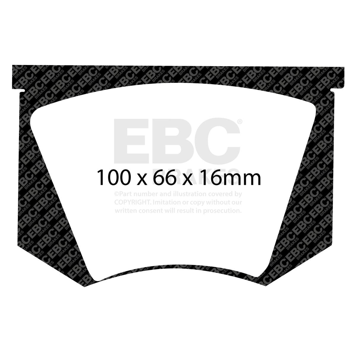 EBC Front YellowStuff Brake Pads - AC Greyhound / AC Ace (DP4100R) — view 2