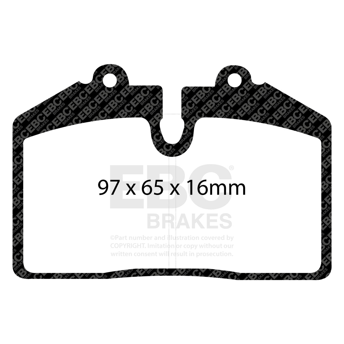 EBC Rear RedStuff Brake Pads - Holden HSV (australia And New Zealand) Z / Audi RS2 (DP31013C) — view 2