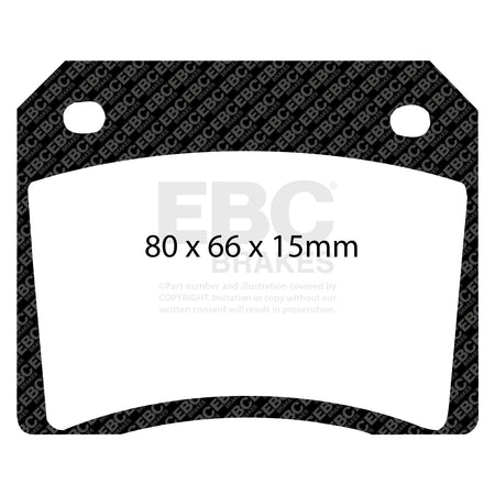 EBC Rear GreenStuff Brake Pads - Jaguar XJ6 / Daimler Sovereign (DP2101) — view 2