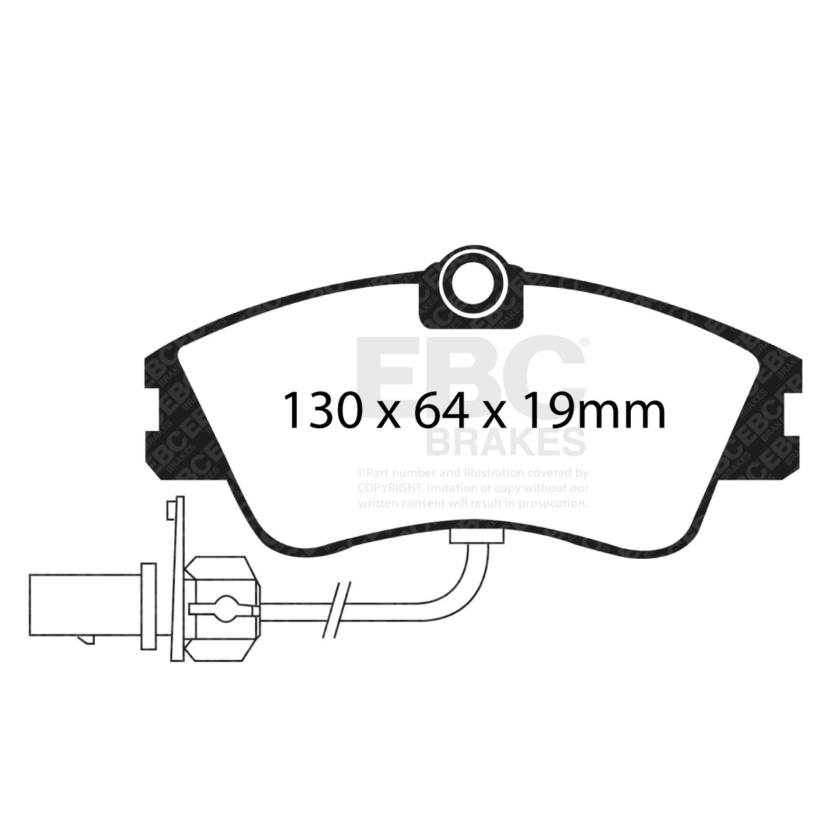 EBC Front Ultimax Brake Pads - Volkswagen Commercial Transporter (KOMBI)|camper / Volkswagen Caravelle (DP1030/2) — view 2