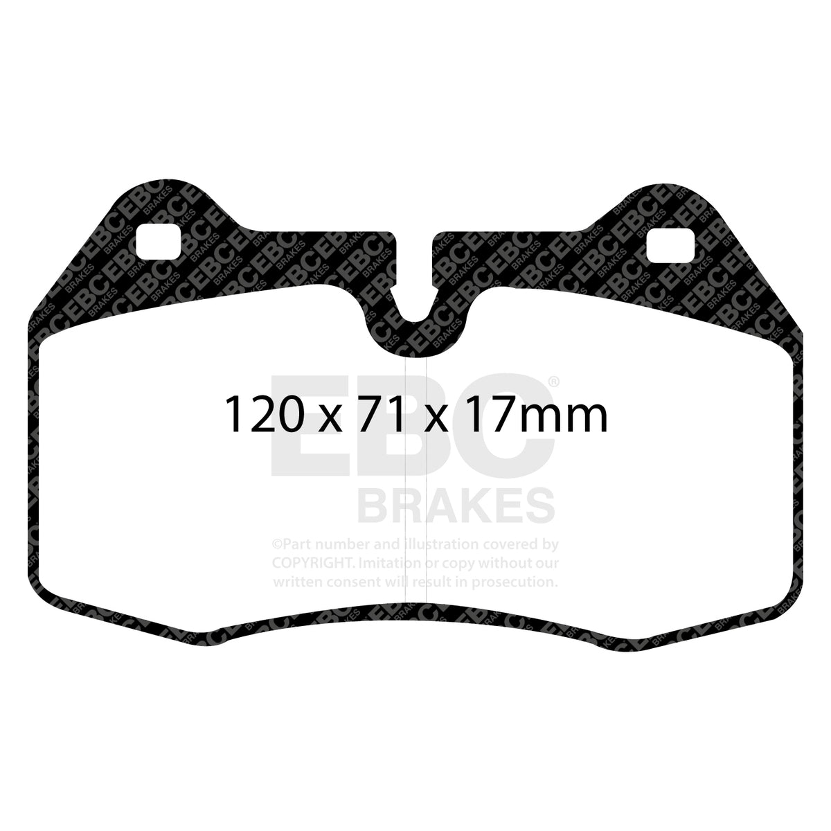 EBC Front Racing RP-X Brake Pads - BMW 7 Series(E38) / Maserati Ghibli (AM336) (DP81032RPX) — view 2