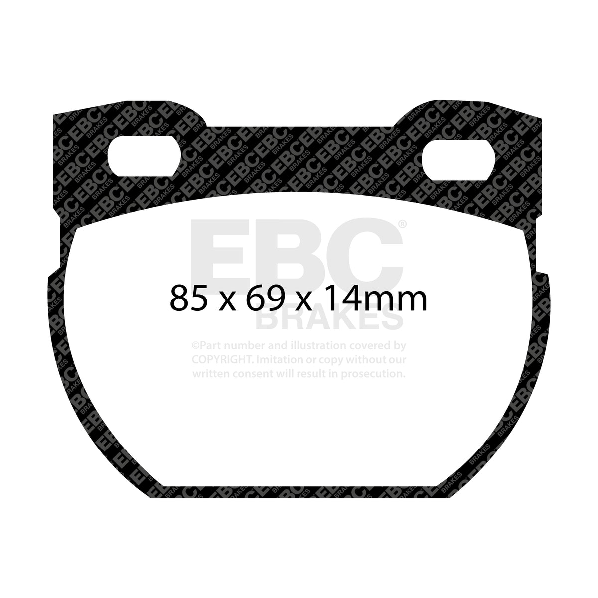 EBC Rear GreenStuff Brake Pads - Land Rover Defender 110|130 / Land Rover Defender 110|130 (L316) (DP61033) — view 2