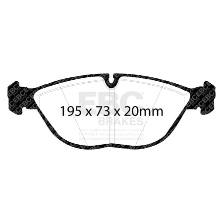 EBC Front Ultimax Brake Pads - BMW 7 Series(E38) / Audi TT quattro (DP1035) — view 2