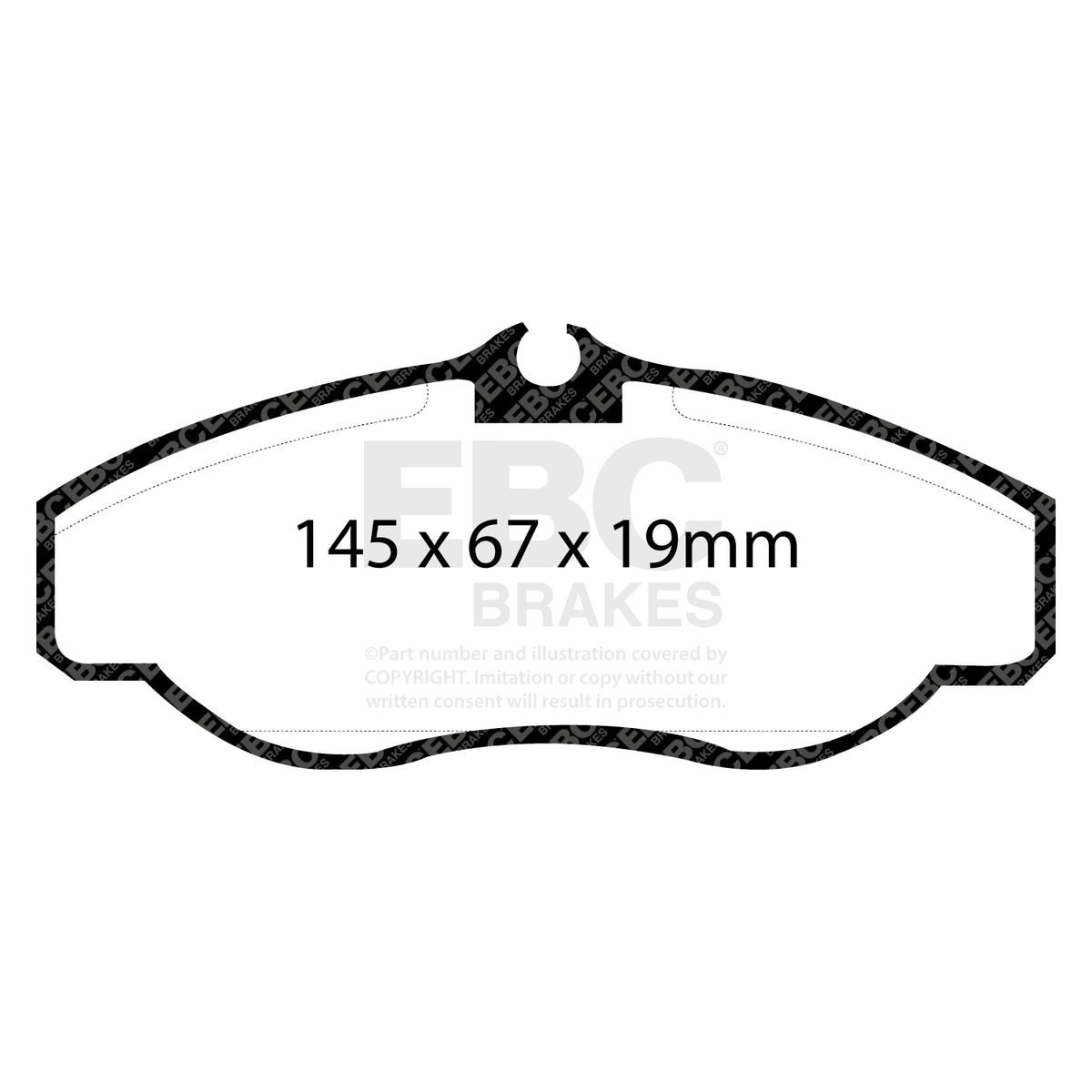 EBC Front YellowStuff Brake Pads - Land Rover Range Rover / Land Rover Discovery 2 (DP41037R) — view 2
