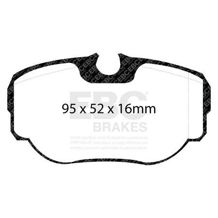 EBC Rear GreenStuff Brake Pads - Land Rover Range Rover / Land Rover Discovery 2 (DP61038) — view 2