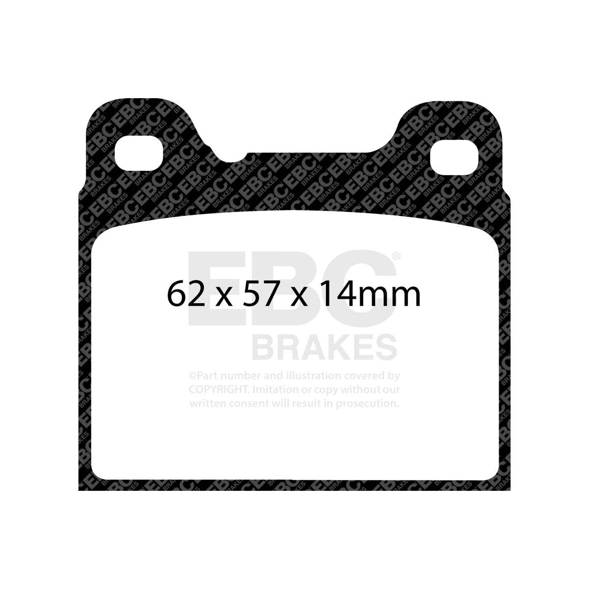 EBC Rear Ultimax Brake Pads - Volvo 740 / Volvo 760 (DP1043) — view 2