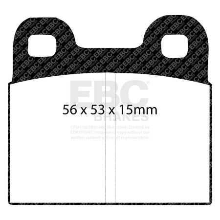 EBC Rear YellowStuff Brake Pads - Alfa Romeo 75 / Alfa Romeo Spider (DP4105R) — view 2
