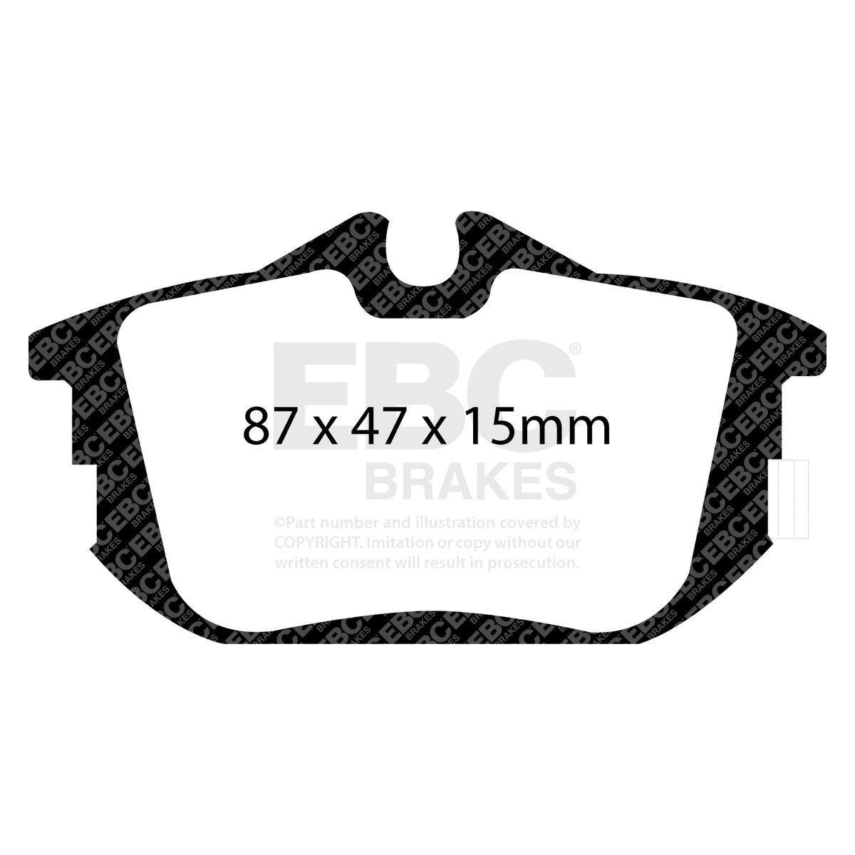 EBC Rear Ultimax Brake Pads - Volvo V40 / Volvo S40 (DP1076) — view 2