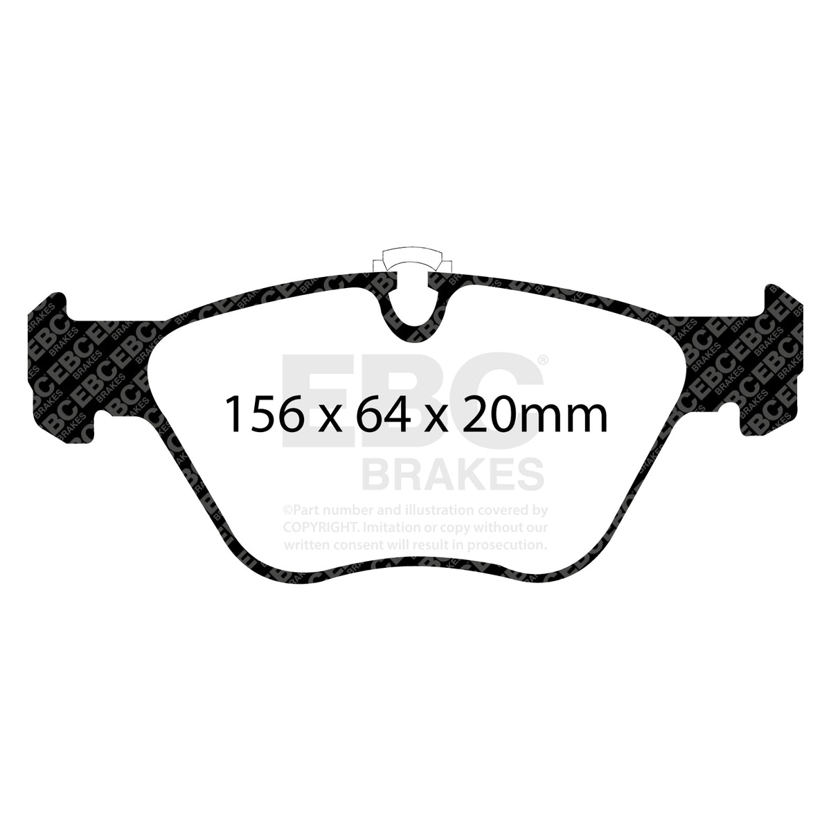 EBC Front RedStuff Brake Pads - BMW 5 Series (E39) / BMW 3 Series (x E46) (DP31089C) — view 2