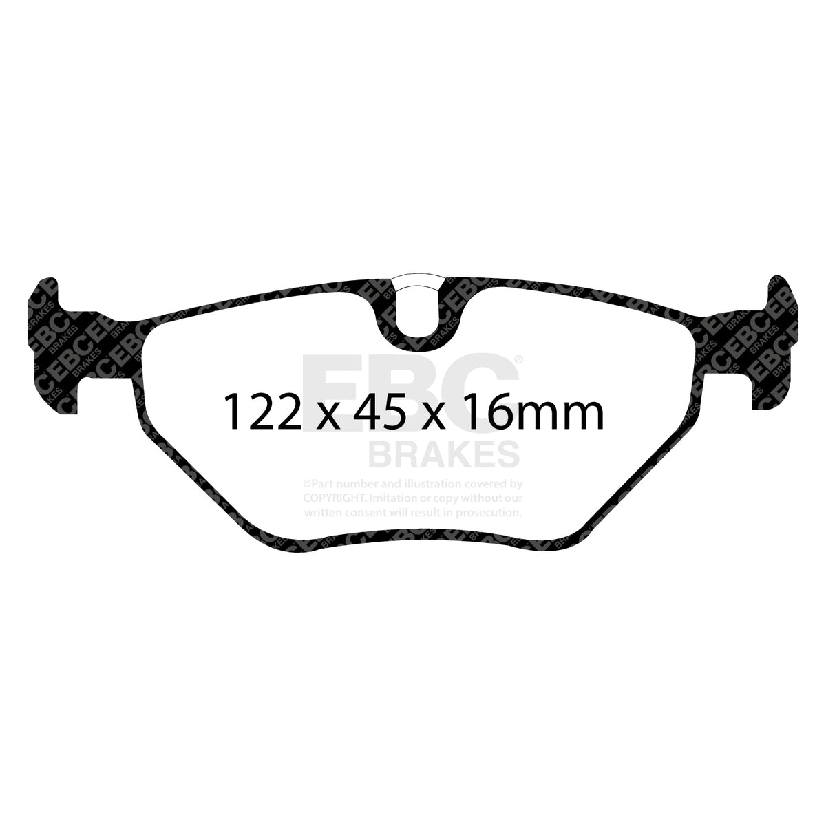EBC Rear RedStuff Brake Pads - BMW 5 Series (E39) / BMW (ALPINA) B10 (E39) (DP31091C) — view 2